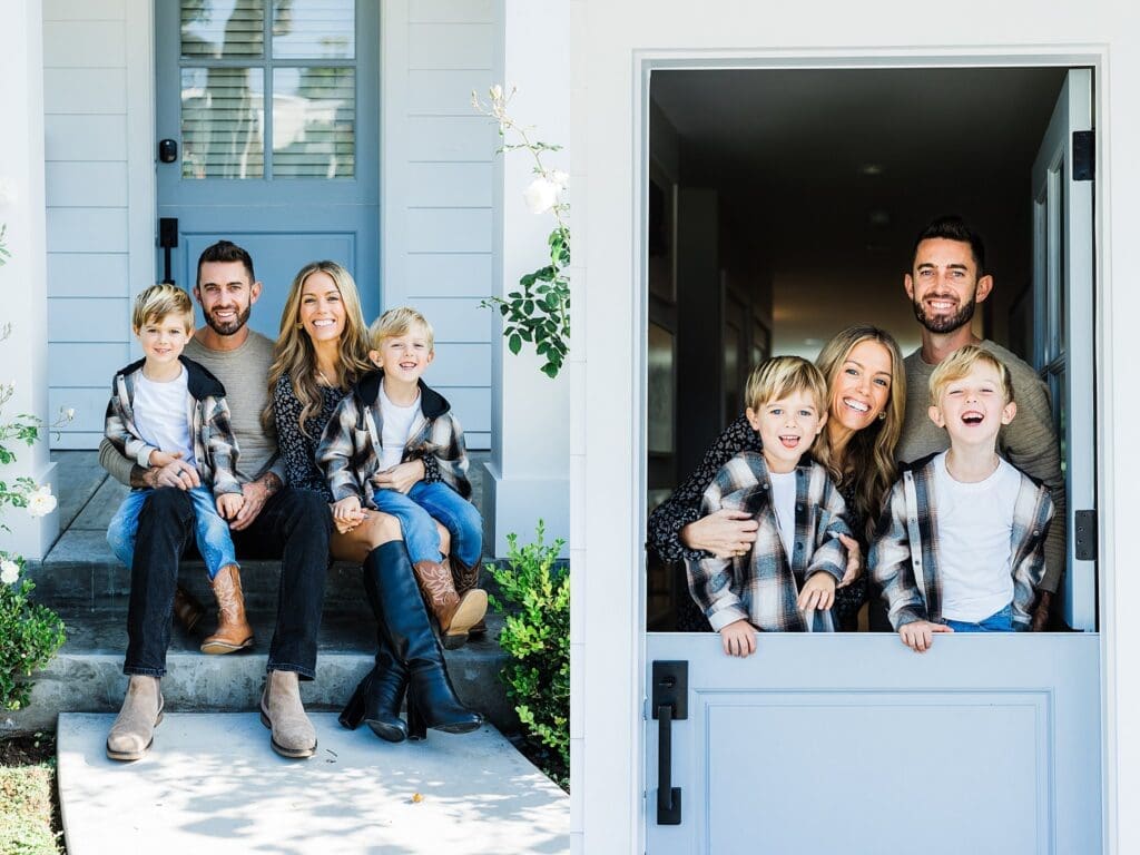Natural family photos in CA showing the difference between posed and candid family photography.
